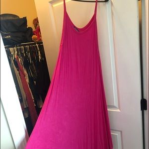 Hot pink harem jumpsuit